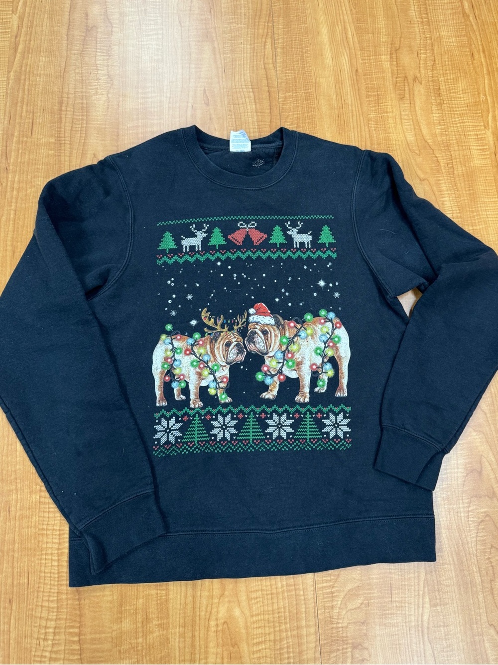 Holiday Bulldog Sweater